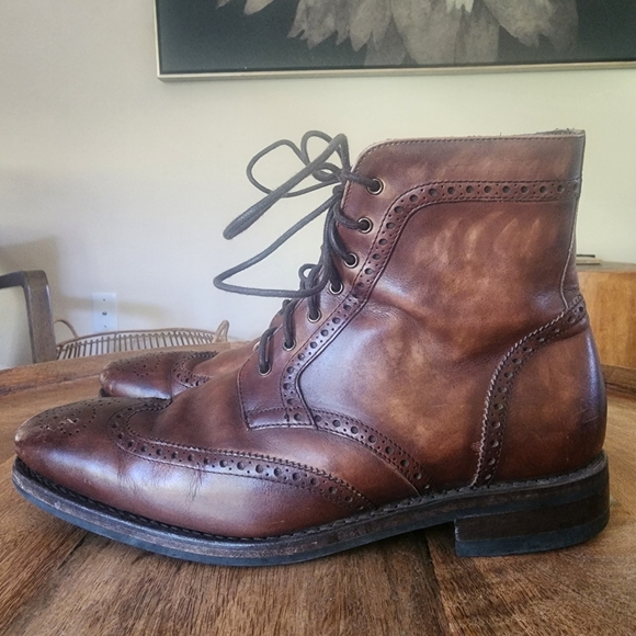 Thursday Boot Co Leather Wingtip Boots Mens Size 9 - Picture 5 of 13